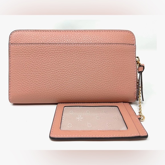 NWT Tory Burch Rose Pink Moon Thea Zip  Continental Wallet with Card Holder - Picture 3 of 8
